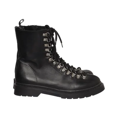Bottes à lacets (Noir) de Shoe Biz Cuir