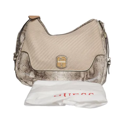 Handbag (Beige, Brown) from Guess Polyurethane