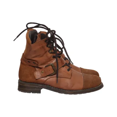 Bottes à lacets (Marron) de Post Xchange
