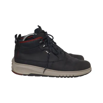 Laced boots (Blue, Beige) from Geox Leather