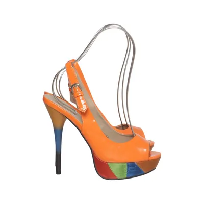 High heel sandals (Orange, Multicolored) from Belle Women