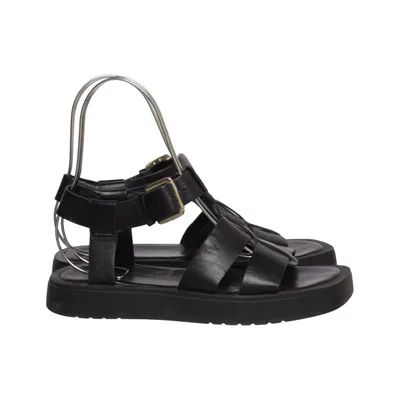 Sandaler (Sort) fra Sacha Læder