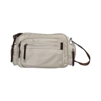 Shoulder-bag (Beige, Brown) from R. Collection Polyester, Polyurethane
