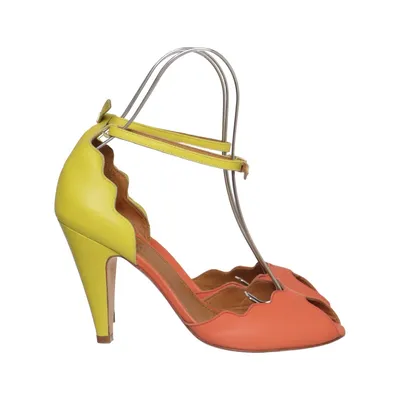 Sandales à talons hauts (Jaune, Orange) de Emma Go Cuir