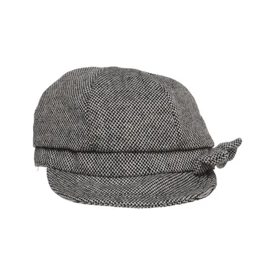 Newsboy cap (Black, White) from Units Acrylic, Polyester, Wool