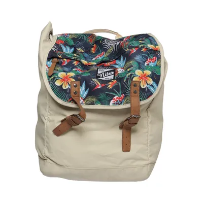 Backpack (Beige, Multicolored) from Nitro Polyester