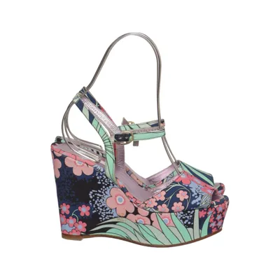 Chaussure compensées (Multicolore) de Manoush Cuir