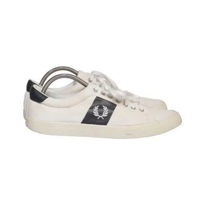 Canvas shoes (White, Black) from Fred Perry
