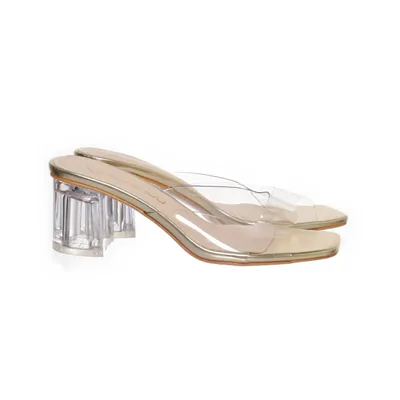 Mules (Guldfärgad, Transparent) från Boohoo Skinn