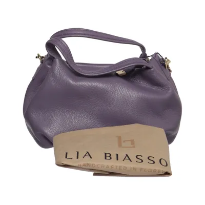 Shoulder-bag (Purple) from Lia Biassoni Leather