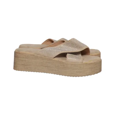 Wedges (Beige) from Mulanka Polyurethane