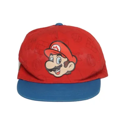 Honkbalpet (Rood, Blauw) van Super Mario Katoen