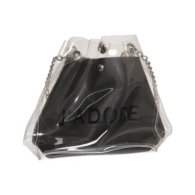 Shoulder-bag (Black, Transparent) from J'Adore