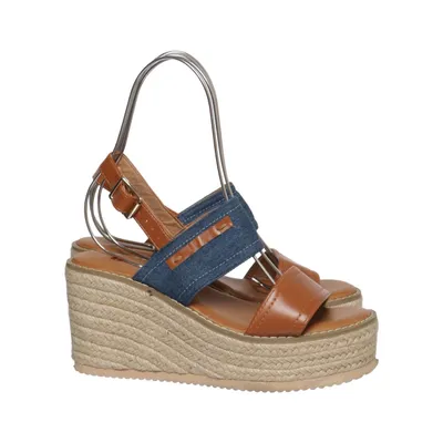 Chaussure compensées (Bleu, Marron, Multicolore) de Ana
