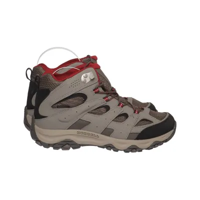 Hiking boots (Gray, Red, Black) from Merrell Leather
