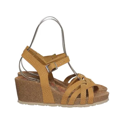 Chaussure compensées (Beige, Multicolore) de Yokono Cuir
