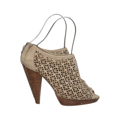 Laarzen met hak (Beige) van Manoukian Leer