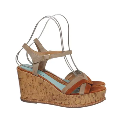 Kilehælssko (Beige, Brun, Flerfarvet) fra Studio Pollini Læder