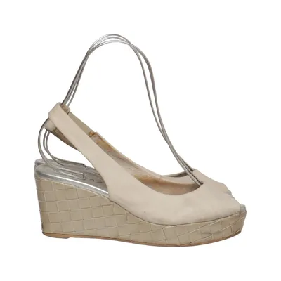 Sleehakken (Beige) van Apepazza Leer