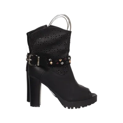 Bottes à talons (Noir) de Flyfor