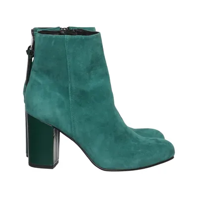 Bottes à talons (Vert) de Manfield Cuir