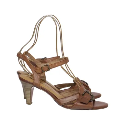 Sandales à talons hauts (Marron) de Tamaris Cuir