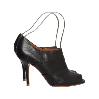 Heeled boots (Black) from Zara Woman Collection Leather