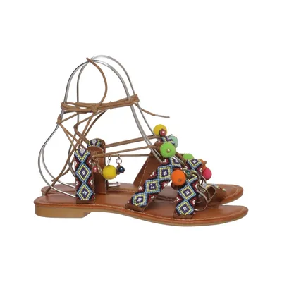 Sandals (Brown, Multicolored) from Johann Leather