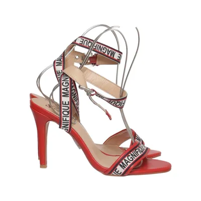 High heel sandals (Red, Beige, Multicolored) from Seastar Blue