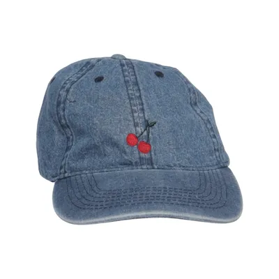 Honkbalpet (Blauw) van Gina Tricot Katoen