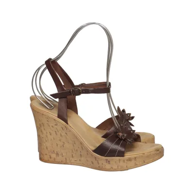 Chaussure compensées (Marron, Beige) de Florence Cuir