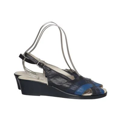 Chaussure compensées (Noir, Bleu) de Daxon Polyuréthane