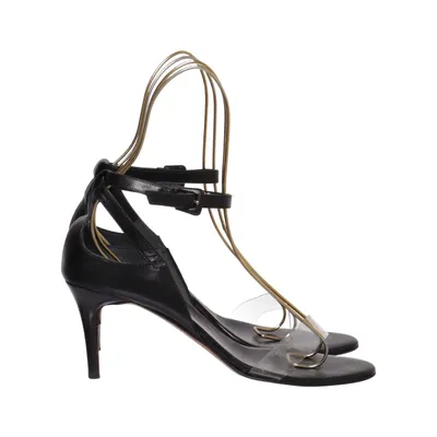 High heel sandals (Black, Transparent) from Cerruti