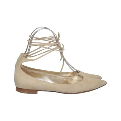 Ballet flats (Beige) from Caiman Leather