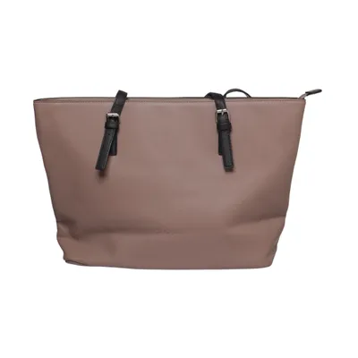 Handbag (Pink, Black) from Sina Jo Polyester, Polyurethane