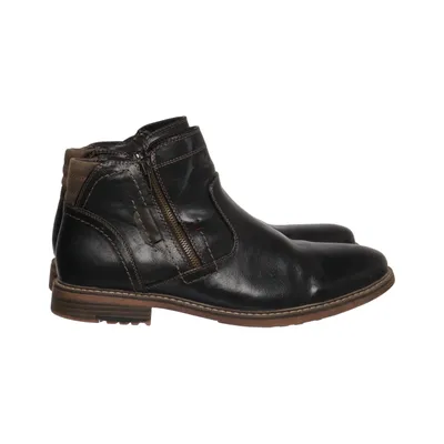 Ankle boots (Black) from AM Shoe Company Leather
