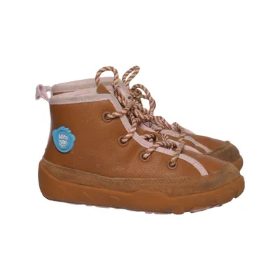 Laced boots (Brown, Pink) from Affenzahn Leather