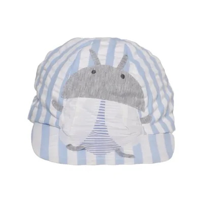 Casquette (Bleu, Blanc, Gris) de Il Gufo Coton