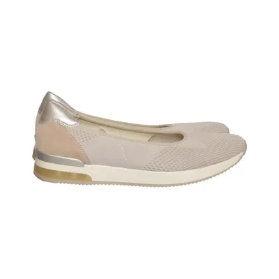 Ballerinaskor (Beige, Silverfärgad) från Medicus Skinn