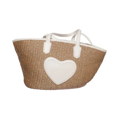 Beach bag (Beige, White) from Guess Polyester