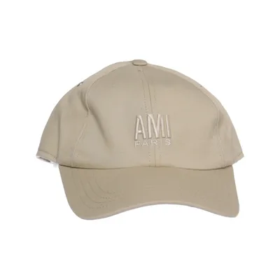 Baseballkeps (Beige) från AMI Paris Bomull, Viskos