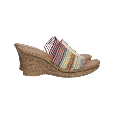 Wedges (Beige, Multicolored) from Rieker Leather