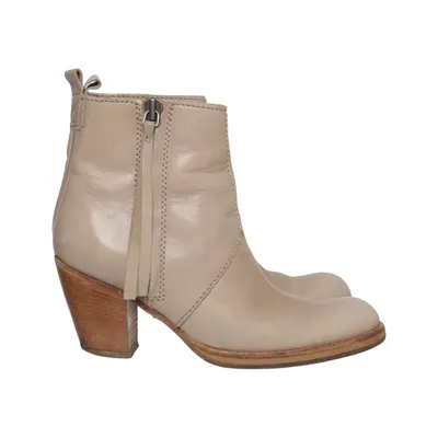 Støvletter (Beige) fra Acne Læder