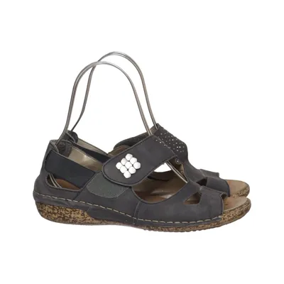 Sandalen (Grijs) van Rieker Antistress Leer