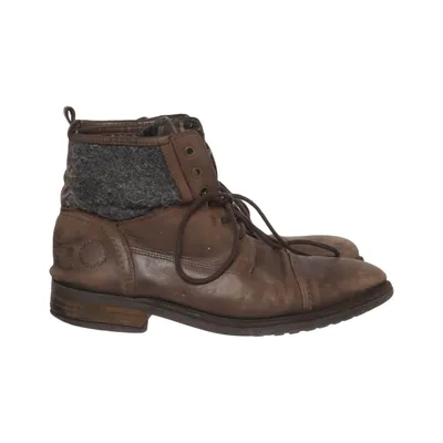 Bottes à lacets (Marron) de Belmondo Coton, Polyester