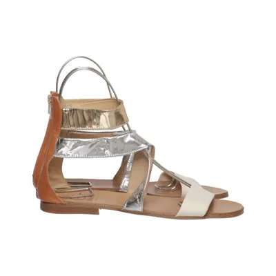 Sandals (Brown, Silver, Gold) from Gallucci Leather