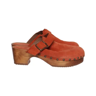 Clogs (Orange) from Ba&sh Leather