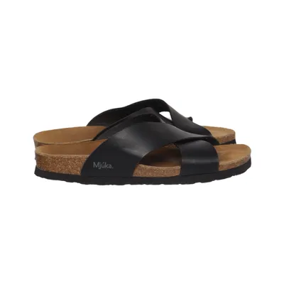 Mules (Noir) de Mjuka Cuir