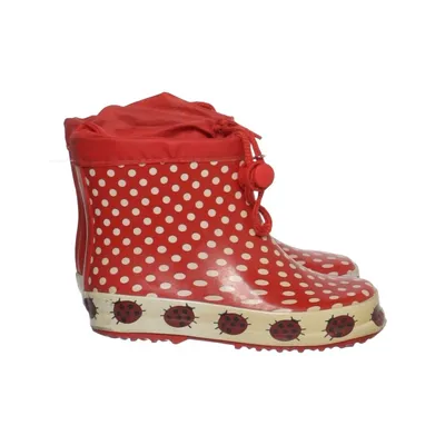 Bottes en caoutchouc (Rouge, Blanc) de Bambulini