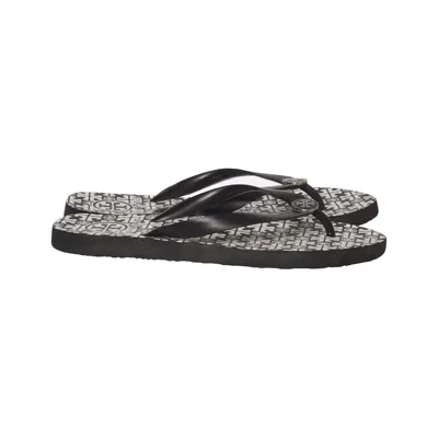 Flip-flops (Black, White) from Tory Burch